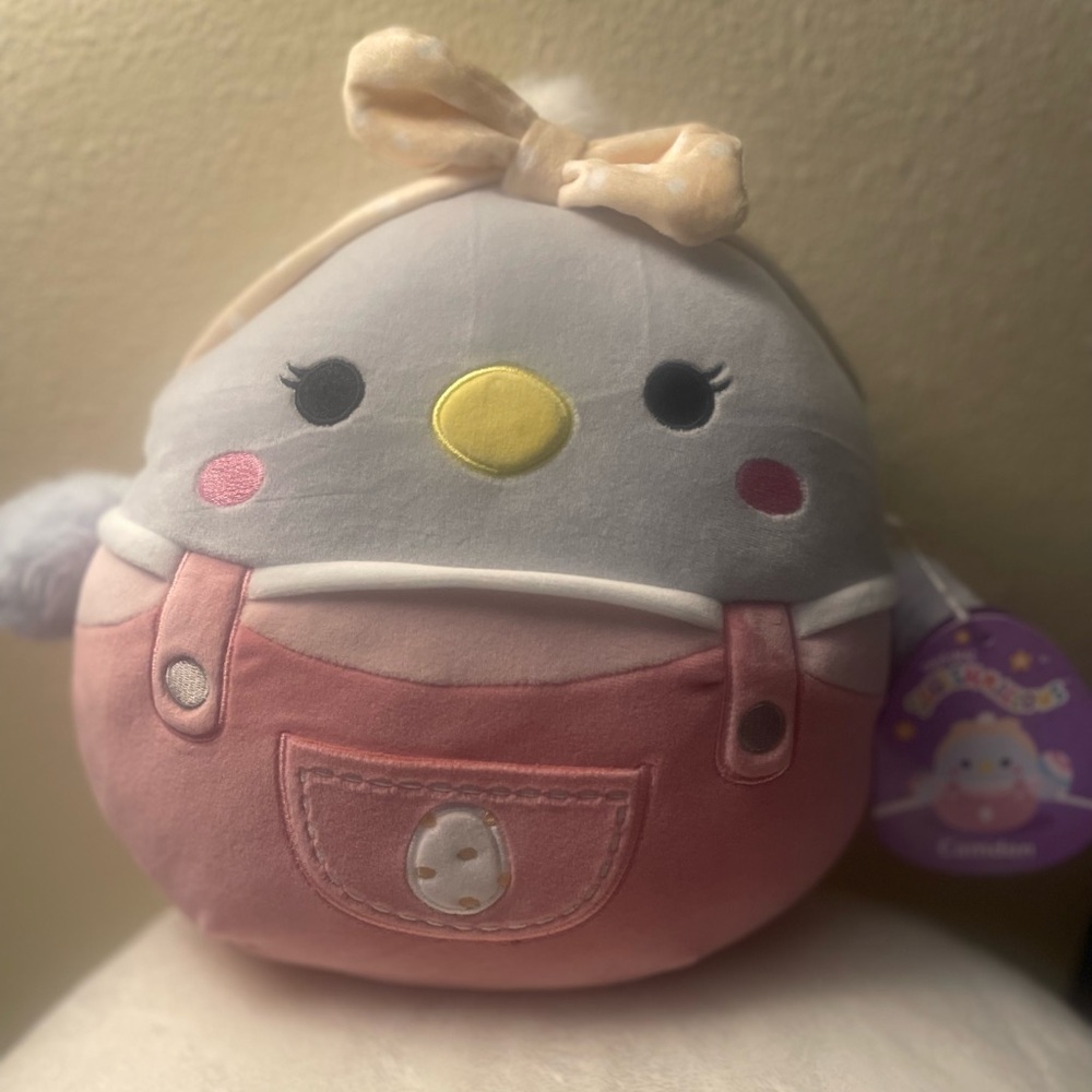 Squishmallows Pink and Gray Stuffed Animal